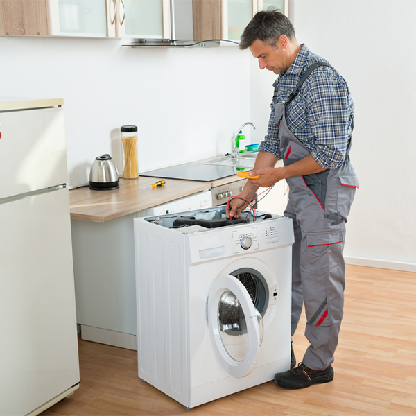 can you walk me through the steps of troubleshooting my washer issue in Bush